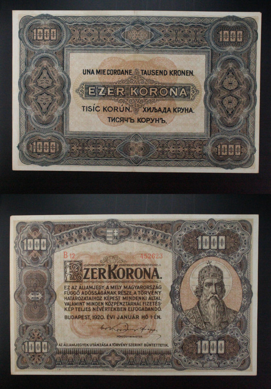 Ungheria - banconota 1000 Korona 1920 - P# 20

VF/XF

SPEDIZIONE SOLO IN ITA...