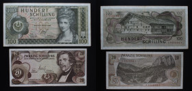 Austria - Lotto di 2 Banconote: 100 Shilling 1969; 20 Shilling 1967

VF

SPEDIZIONE IN TUTTO IL MONDO - WORLDWIDE SHIPPING