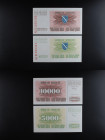 Bosnia Herzegovina - Lotto di 2 banconote 5000 e 10.000 dinara 1993 - P#16 e P#17

UNC

SPEDIZIONE IN TUTTO IL MONDO - WORLDWIDE SHIPPING