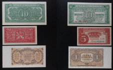 Cecoslovacchia - Lotto di 3 banconote da 1, 5, 10 Korun - altissima conservazione

UNC

SPEDIZIONE SOLO IN ITALIA - SHIPPING ONLY IN ITALY