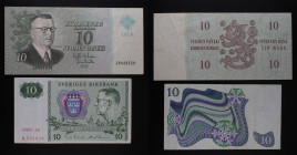 Lotto di 2 Banconote: Finlandia 10 Markaa 1963; Svezia 10 Kronor 1989

VF

SPEDIZIONE IN TUTTO IL MONDO - WORLDWIDE SHIPPING