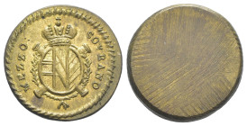 Milano - Periodo tra Giuseppe II e Francesco II (1780-1797) - Peso monetale della Mezza Sovrana - gr. 5,53; Ø mm 21 - Mazza#276

SPL

SPEDIZIONE S...