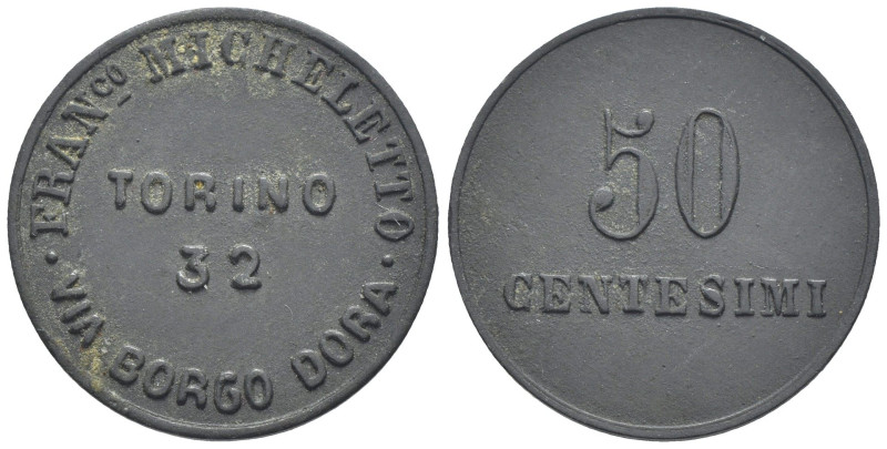 Torino - Francesco Micheletto - Gettone da 50 centesimi

SPEDIZIONE SOLO IN IT...