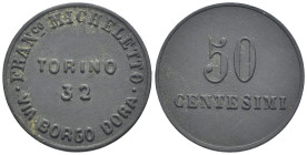 Torino - Francesco Micheletto - Gettone da 50 centesimi

SPEDIZIONE SOLO IN ITALIA - SHIPPING ONLY IN ITALY