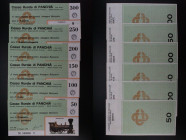 Lotto di 6 assegni della Cassa Rurale di Panchià - 1 da 50 Lire, 1 da 100 Lire, 1 da 150 Lire, 1 da 200 Lire, 1 da 250 Lire e 1 da 300 Lire - 1978

...