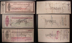 Banca Siciliana di Credito - Sede Palermo - Lotto di 3 Assegni Pagati - 500 Lire 30/04/1927, 1960 Lire 01/08/1928 e 1219,50 Lire 30/04/1929 VII

SPE...