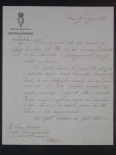 Ministero della Reale Casa, Segreteria Particolare di Sua Maestà il Re - N. 7189 - Lettera di risposta alle loro Maestà per ricevimento esemplari dell...