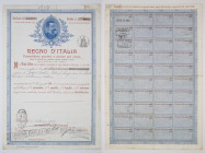 Umberto I° Regno d'Italia - Prestito al quattro e mezzo per cento per rendita di 81 lire pagabili trimestralmente - Roma 05/02/1901

SPEDIZIONE SOLO...