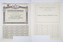 Banco Abruzzese - certificato da 50 azioni al portatore - Teramo 20/06/1930

SPEDIZIONE SOLO IN ITALIA - SHIPPING ONLY IN ITALY