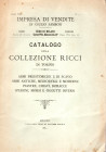 SAMBON Giulio - Milano, 1 - Giugno, 1885. Catalogo della collezione Ricci di Torino. Armi preistoriche e di scavo, armi antiche, medioevali e moderne,...