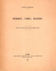 CAZELLES Henri - Hebreu, Ubru, Hapiru. Paris, 1958. pp 198-217. brossura ed. buono stato.
