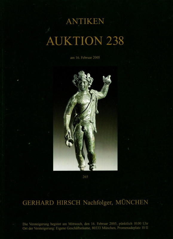 HIRSCH Gerard Nachfolger. Auktion 238. Munchen, 16 - Februar, 2005. Objekte aus ...