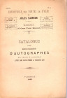 SAMBON Jules - Firenze, 1886. Catalogue d'une riche collection D'AUTOGRAPHES in vendita a prezzi fissi. Pp 148, nn. 227. brossura ed. buono stato, imp...