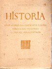 AA.VV. - HISTORIA Studi storici per l'antichità classica. Anno II. N. 1 Gennaio - Marzo, 1928. pp. 181, illustrazioni nel testo. brossura sciupata, in...