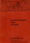 MUNZEN UND MEDAILLEN AG - Auktion 40. Basel, 13 - Dezember, 1969. Kunstwerke der antike. Pp 111, nn. 180, tavole 70, + 2 a colori. rilegatura ed. otti...