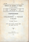 SAMBON Giulio - Milano, 27 - Maggio, 1890. Catalogo della collezione A. Ponsot di Bologna, prima parte. Quadri antichi,porcellane, maioliche, mobili, ...