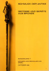 MUNZEN UND MEDAILLEN AG - Basel, sonderliste T- Oktober, 1981. Schmuck der antike. Gefasse und gerate aus bronze. pp 48, nn. 125, tutti illustrati in ...