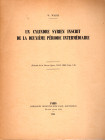 WARD A. William - Un cylindre syrien inscrit de la deuxieme période intermédiare. Paris, 1965. pp 35-44, tavola 1 + illustrazioni nel testo. brossura ...