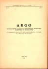 ARGO. Information Bulletin for archaeology, history of art and museology vol. II - part 4 Ljubljana, 1963. pp. 101 - 141. brossura editoriale, buono s...