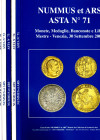 NUMMUS et ARS - Lotto di 5 cataloghi n. 70-71-72-73-74. Mestre-Venezia, 2009\10. ( monete antiche,medioevali, medaglie e libri) tavole a colori. alcun...
