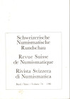 REVUE SUISSE DE NUMISMATIQUE. Band 70. Bern, 1991. Pp.106, tavv.15. Sommaire: - REINHOLD WALBURG. Lydisch oder persisch? Ein Goldobjekt aus der Fruhze...