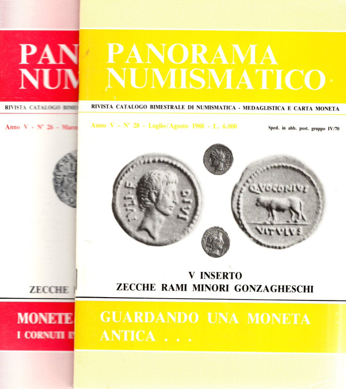 PANORAMA NUMISMATICO. - Anno V. 1988. N. 26-28. rilegatura editoriale, buono sta...