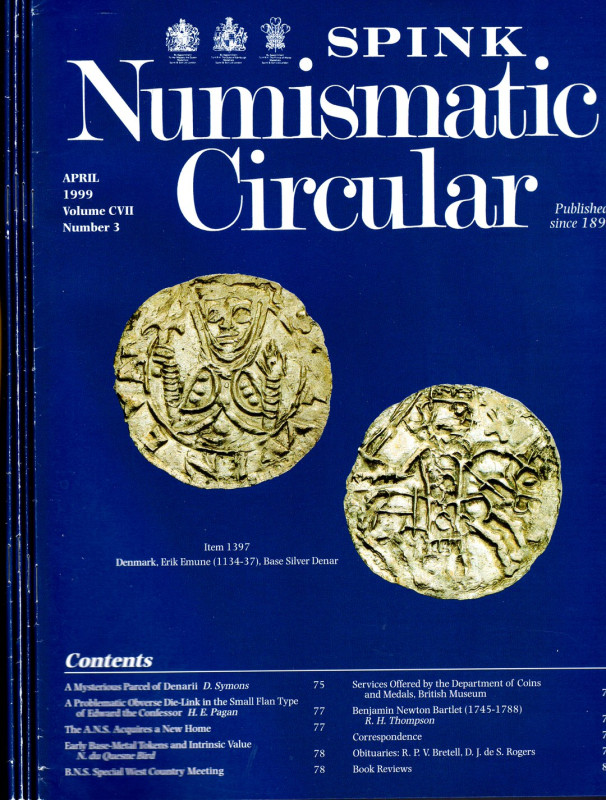 NUMISMATIC CIRCULAR 1999. fasc. ottimo stato. contiene ottimi contributi di numi...