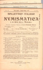 BOLLETTINO di NUMISMATICA e ARTE della MEDAGLIA. Milano, 1912. 3 fascicoli. N. 2\3 - 5 - 6-. Brossura editoriale, buono stato, ottimi contributi del C...