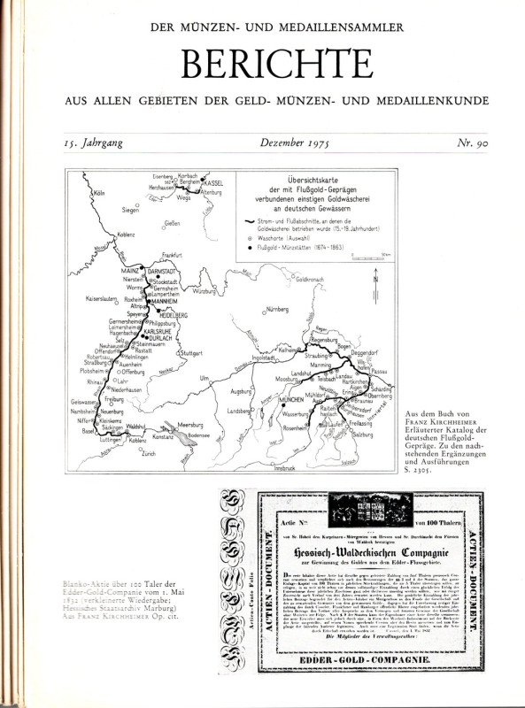 BERICHTE - 5 fascicoli n.81-82-83-84-90. 1974\1975. ill. piccoli contributi numi...