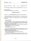 BULLETIN de la SOCIETE FRANCAISE de NUMISMATQUE. 1987, 9 fascicoli manca n.2 brossure ed. buono stato. contengono ottimi piccoli contributi di numisma...