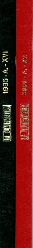 LOTTO di 2 annate La Numismatica. 1985-1986. legatura editoriale, buono stato. n...