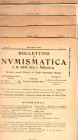 BOLLETTINO di NUMISMATICA e ARTE della MEDAGLIA. Milano, 1904. N. 1 - 2- 4 -5- 11. fascicoli 5 in brossura editoriale, buono stato, rari. Buoni lavori...