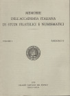 Memorie dell'Accademia Italiana di Studi Filatelici e Numismatici. Vol. I, fascicolo II. 1979. Indice. Tabarroni G. – La ricorrenza pliniana Poste e m...