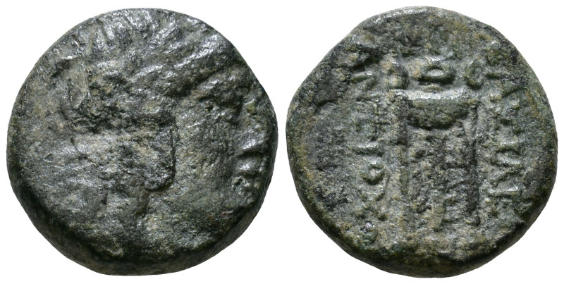 Seleukid Kings of Syria, Antiochos II Theos. 261-246 BC. AE 15mm, 4,00g