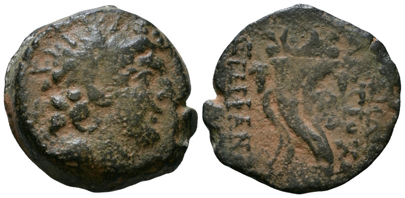 Seleukid Kings of Syria, Alexander II Zabinas, 128-122 BC. AE 17mm, 4,66g *Repat...