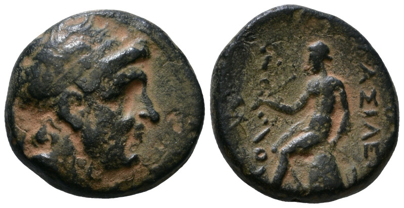 Seleukid Kings of Syria, Antiochos I Soter, 281-261 BC. AE 15mm, 3,74g *Repatina...