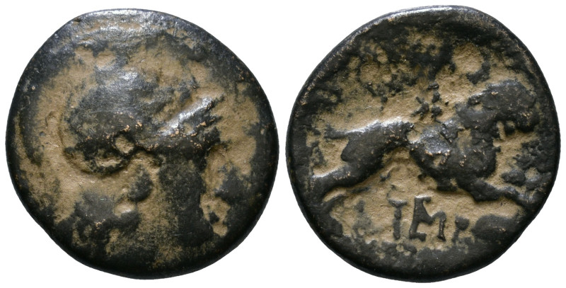 Kings of Thrace. Lysimachos, Lysimacheia, 305-281 BC. AE 18mm, 4,28g *Repatinate...