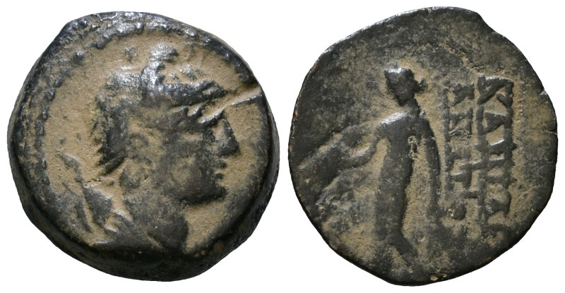 Seleukid Kings of Syria, Antiochos VIII Epiphanes (Grypos). 121 - 97/6 BC. AE 14...