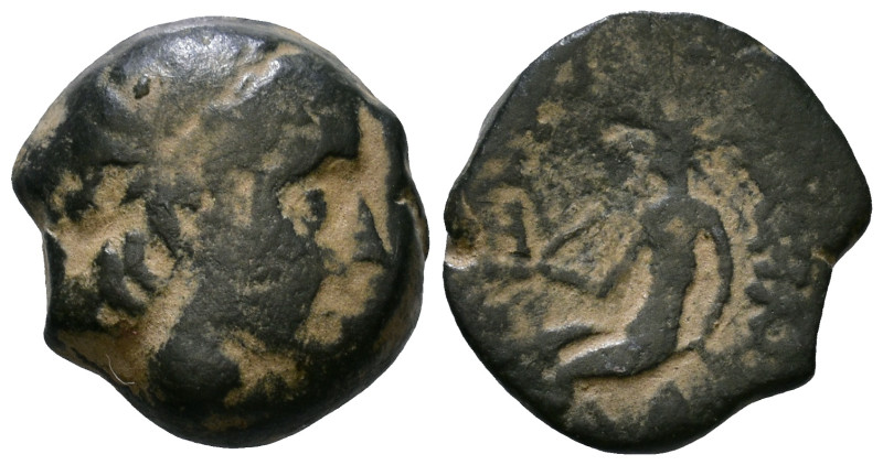 Uncertain Greek Coin AE 14mm, 2,76g *Repatinated*