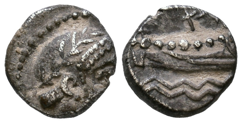 Phoenicia. Arados. AR Obol. Circa 400-350 BC. 8mm, 0,83g