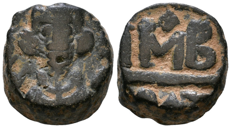 Heraclius. 610-641. Æ 12 Nummi. Uncertain Egyptian mint. Struck circa 639-642. C...