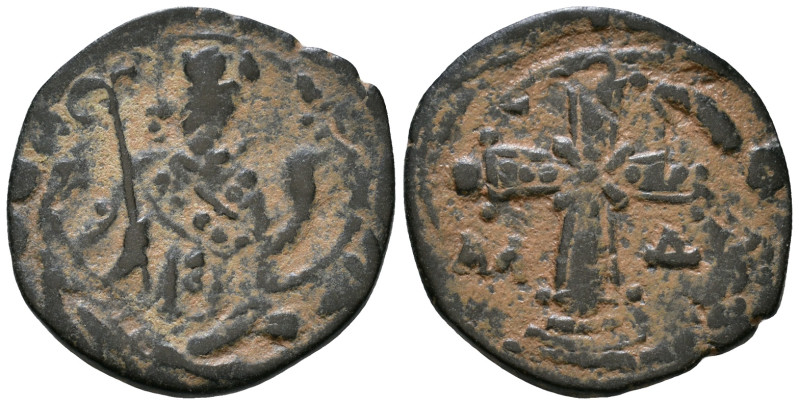 Byzantine Coin AE 3,24g *Repatinated*