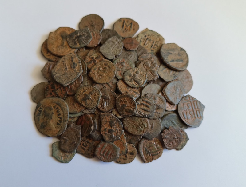 Lot of ca 120 Byzantine Coins *Sold as seen*