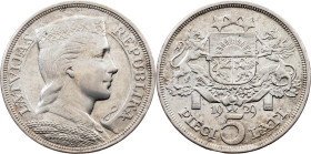 Latvia, 5 Lati 1929, London