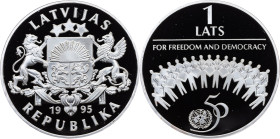 Latvia, 1 Lats 1995, Royal Mint