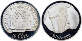 Latvia, 10 Latu 1996, Royal Mint