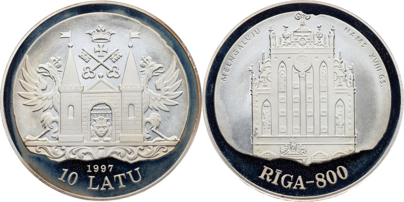 Latvia, 10 Latu 1997, Royal Mint Latvia, Republic, 10 Latu 1997, Royal Mint, 31,...