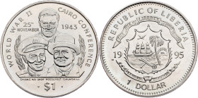 Liberia, 1 Dollar 1995, Surrey