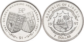Liberia, 1 Dollar 1997, Surrey