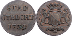 Netherlands, 1 Duit 1739, Utrecht